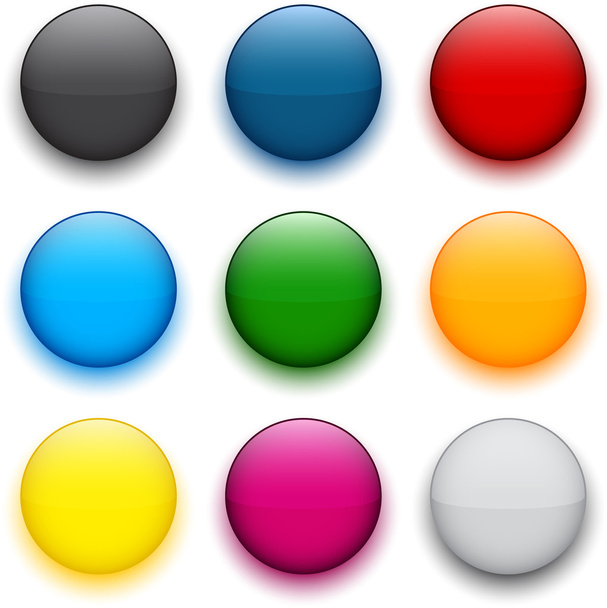 Round colorful balls. - ベクター画像