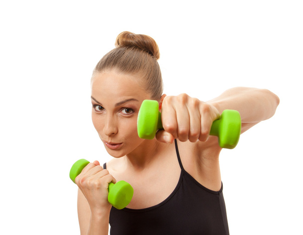 Woman doing fitness exercise - Zdjęcie, obraz
