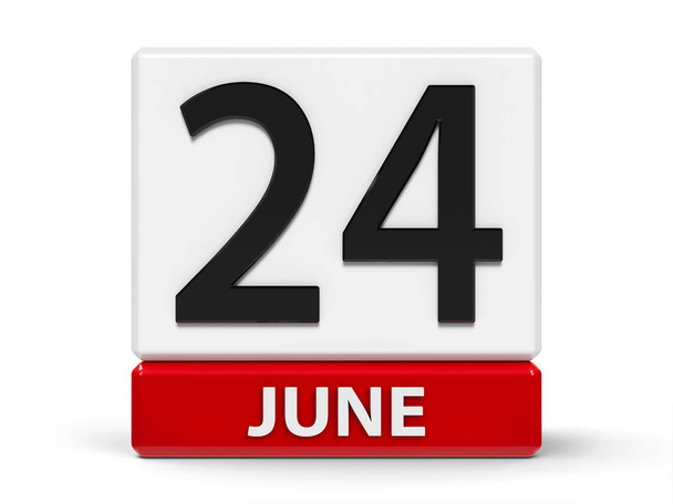 Kockákat naptár június 24. - Fotó, kép