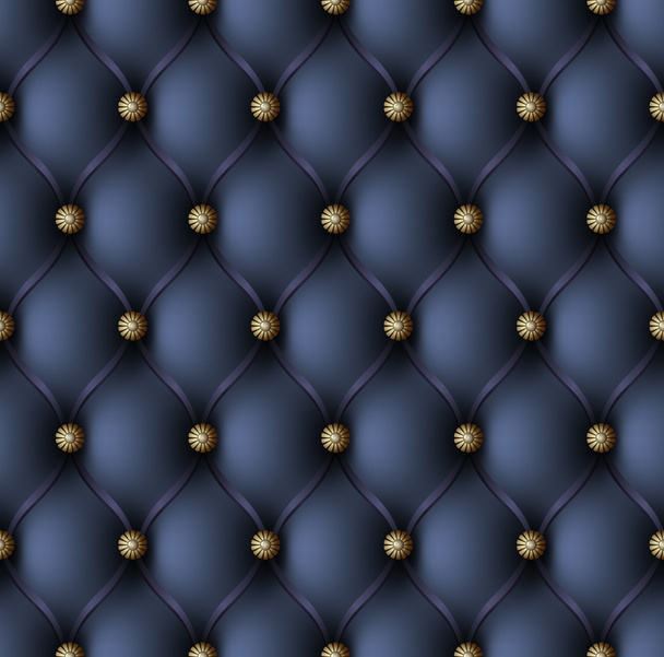 blaues Polster nahtloses Muster - Vektor, Bild