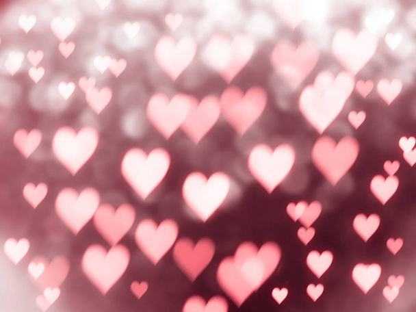 amor abstracto fondo brillante corazones coloridos borrosos
 - Foto, Imagen