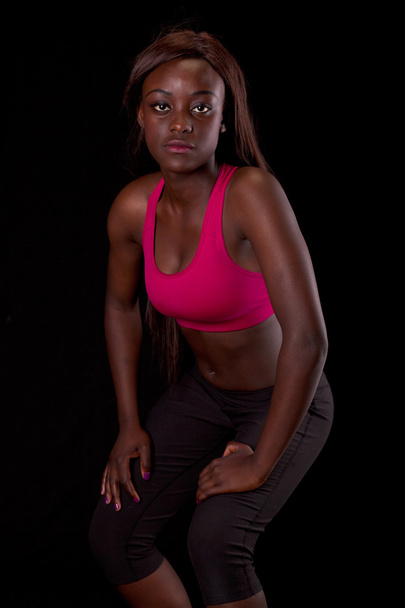 Joven mujer africana en forma - Foto, Imagen