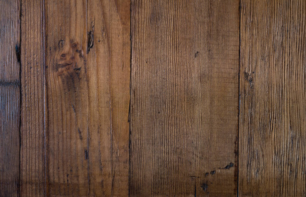 Brown wood plank or slats background - Photo, Image