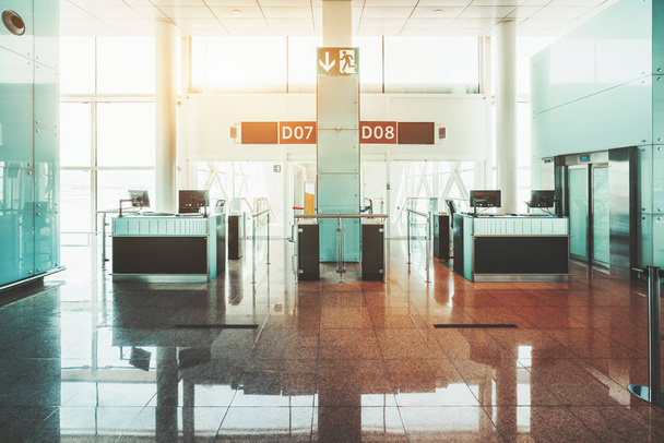 Airport boarding gates interior - Φωτογραφία, εικόνα