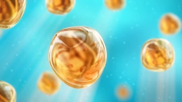 Κύτταρα με βασικές δομικές, λειτουργικές και βιολογικές μονάδες όλων των ζωντανών οργάνων - Πλάνα, βίντεο