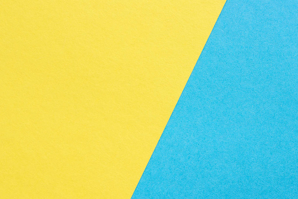 texture heavy paper, abstract yellow and blue background - Фото, изображение