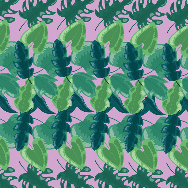 tropical leaves background - Vector, Image