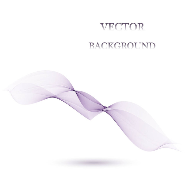 Vector Abstract color wavy lines. Purple Color smoke wave. Transparent wave. Abstract smooth wave vector. - Vector, Image