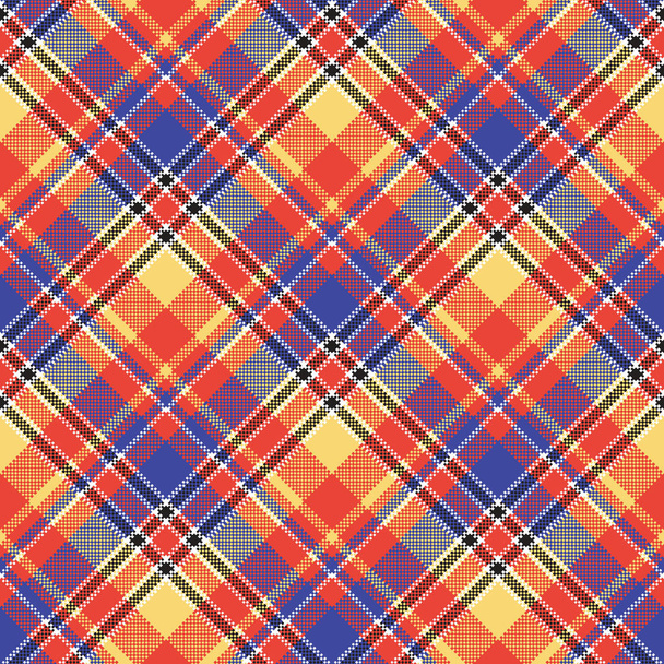 Modern abstract madras plaid seamless pattern - Vector, Image