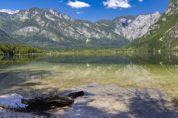 Lago Bohinj en el parque nacional de Triglav, Eslovenia - Foto, imagen