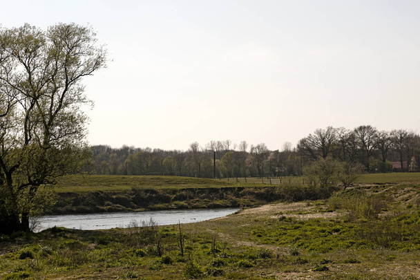 Lippe, řeka v Německu, Tapeta na pozadí vysoká kvalita tiskne jemné umělecké galerie produkty - Fotografie, Obrázek