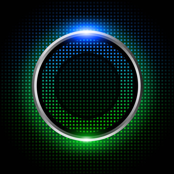 Green blue and silver sparkling ring  background - Wektor, obraz