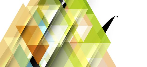 Πολύχρωμα επαναλαμβανόμενα τρίγωνα μοντέρνα γεωμετρικά σε σύγχρονο στυλ σε λευκό φόντο. Αφηρημένο γεωμετρικό σχήμα. Μοντέρνα κομψή υφή - Διάνυσμα, εικόνα