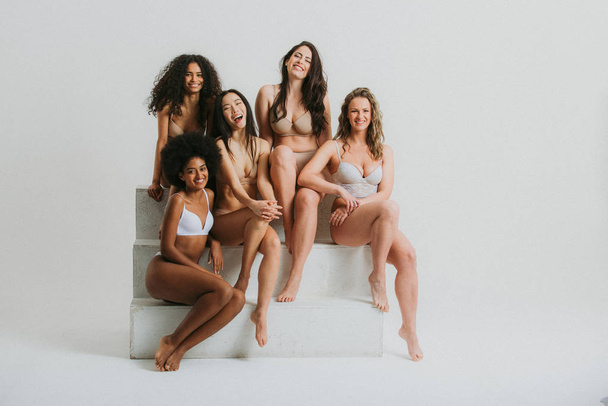 Beautiful women posing in underwear - Fotó, kép