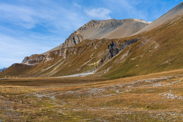 view of the albula pass in grisons, switzerland, europe - Valokuva, kuva