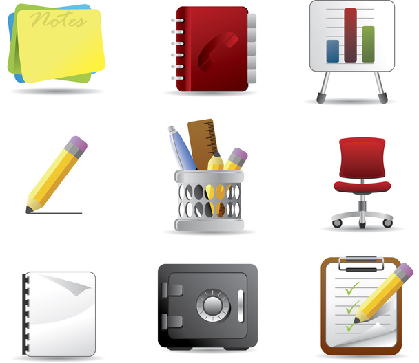 Office icon set2 - Vettoriali, immagini