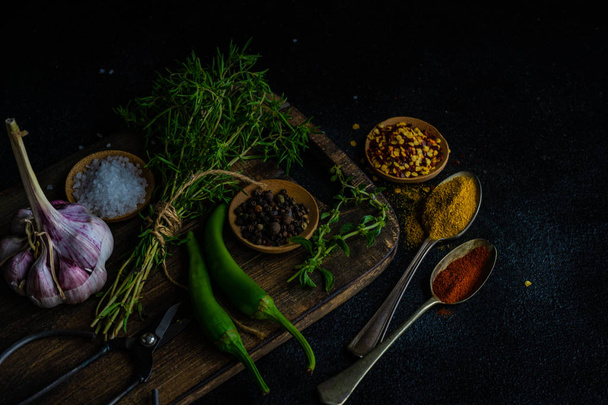 Cooking concept with herb - Photo, Image