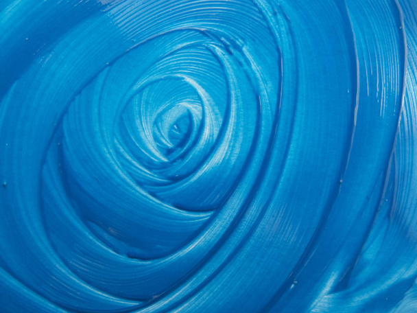 Blue lines of paint forming the effect of volume - Fotó, kép