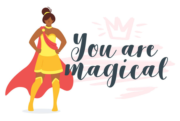 Vous êtes féministe magique autonomisation affiche motivationnelle
 - Vecteur, image