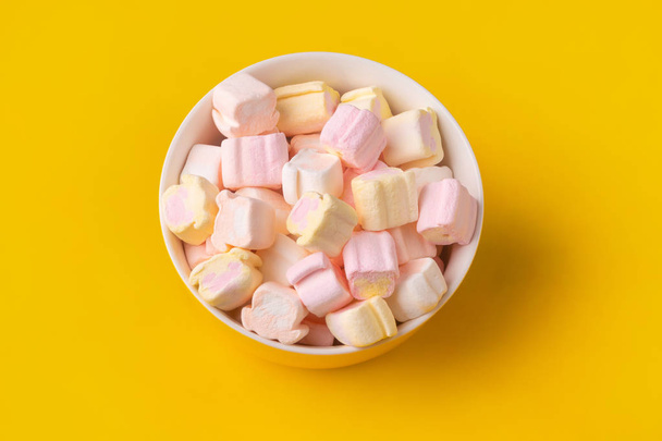 marshmallows in plate - Photo, Image