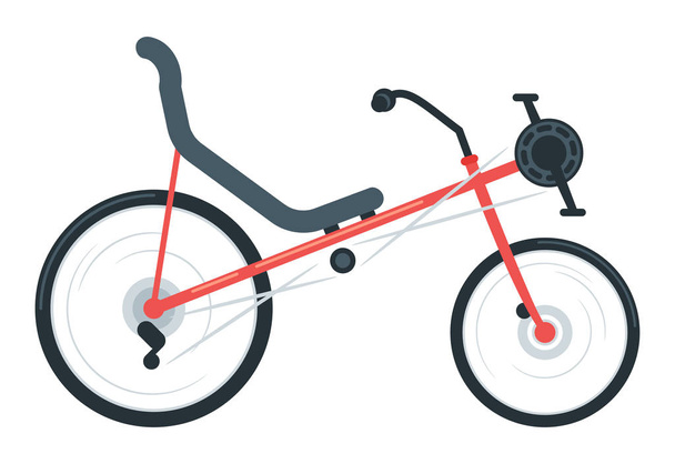 Bicicletta reclinata illustrazione vettoriale piatta
 - Vettoriali, immagini