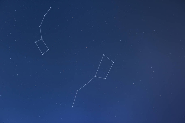 Big Dipper, Little Dipper & Pôle Nord - constellations
 - Photo, image