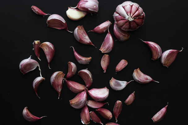 group of garlic - Foto, imagen