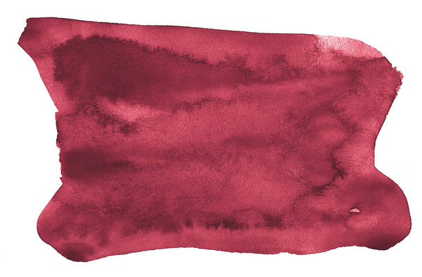 シャープなペルシャレッドのトレンディな色の水彩画の背景 - 写真・画像