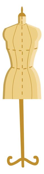 A dummy for clothes, vector or color illustration. - Vector, Image