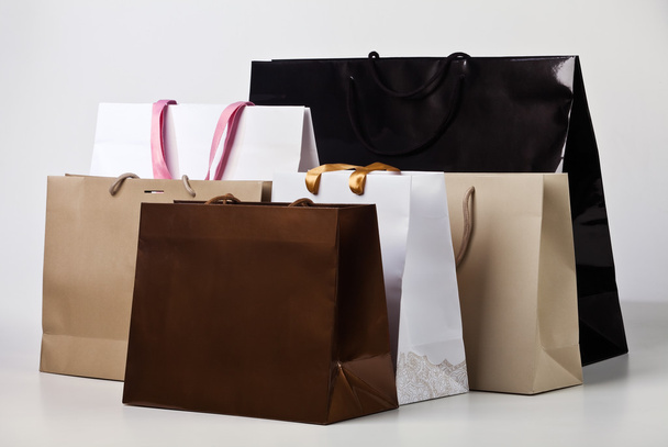 Several shopping bags. - Zdjęcie, obraz