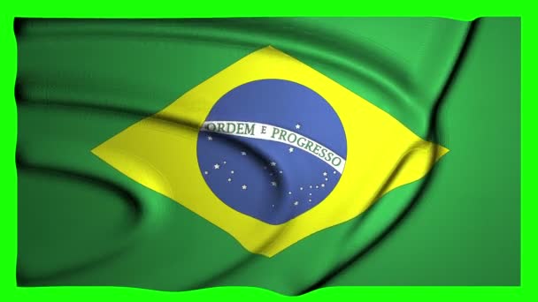 brazil Animation Flag Animation Green Screen Animation brazil Waving Flag Waving Green Screen Waving brazil video Flag video Green Screen video brazil brazilian Flag brazilian Green Screen brazilian - Footage, Video