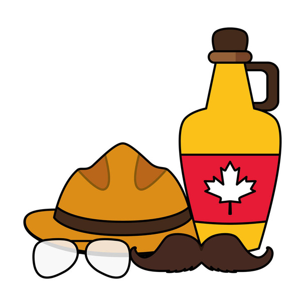 Feliz Día de Canadá Vector Ilustración
 - Vector, imagen