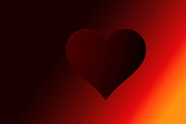 Fundo do Dia dos Namorados com forma de coração vermelho como conceito de amor
 - Foto, Imagem