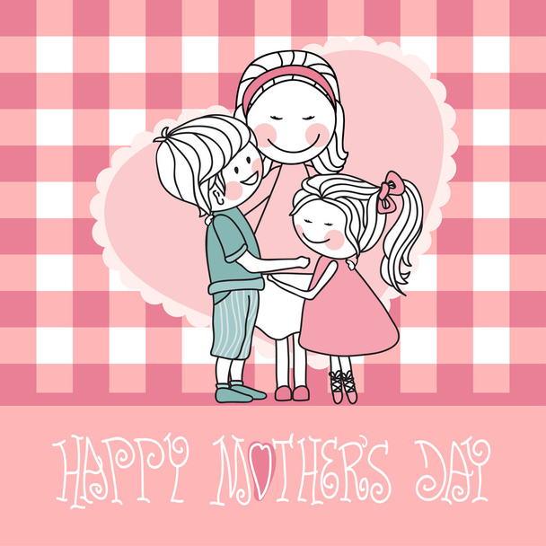 Happy mother`s day - Vector, Image