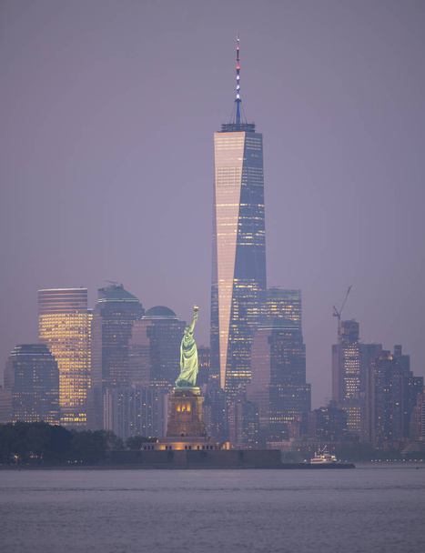 Πόλη της Νέας Υόρκης, άγαλμα της ελευθερίας του Μανχάταν - Φωτογραφία, εικόνα