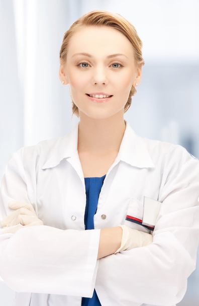 Smiling female doctor in hospital - Foto, Imagem