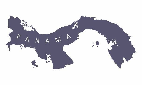 Panama Silhouette Térkép - Vektor, kép