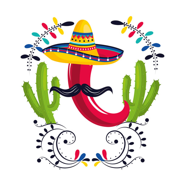 cultura mexicana caricatura mexicana
 - Vector, imagen