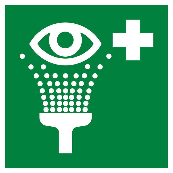 Notfall-Augenwaschanlage - Foto, Bild