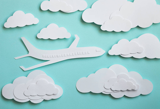 Airplane made of paper - Foto, imagen
