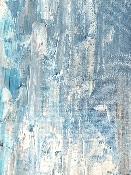 oil paint background with various shades of blue - Fotoğraf, Görsel
