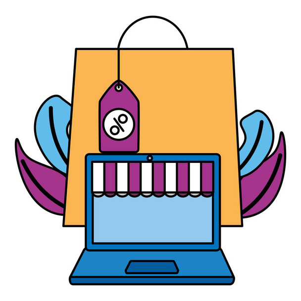 online nákupní obchodní koncepce - Vektor, obrázek
