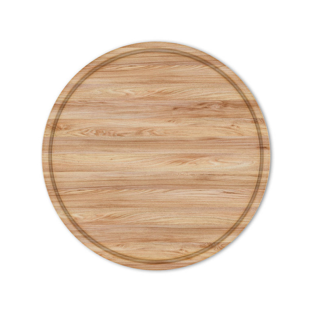 Tableros redondos para pizza de madera, ilustraciones 3D
. - Foto, Imagen