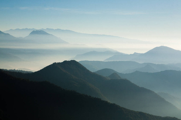 Mountain gradient background. Mountain landscape - Foto, Bild