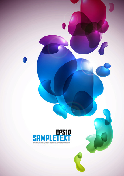 Colorful Bubbles Design - Vector, Imagen