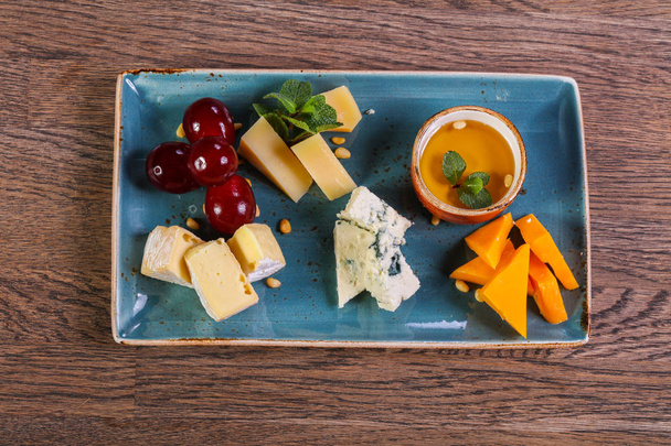 Cheese plate mix - Photo, Image
