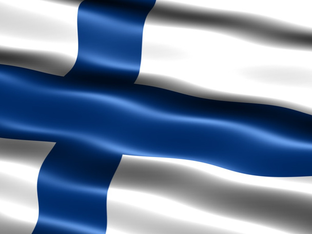 Finlandiya bayrağı - Fotoğraf, Görsel