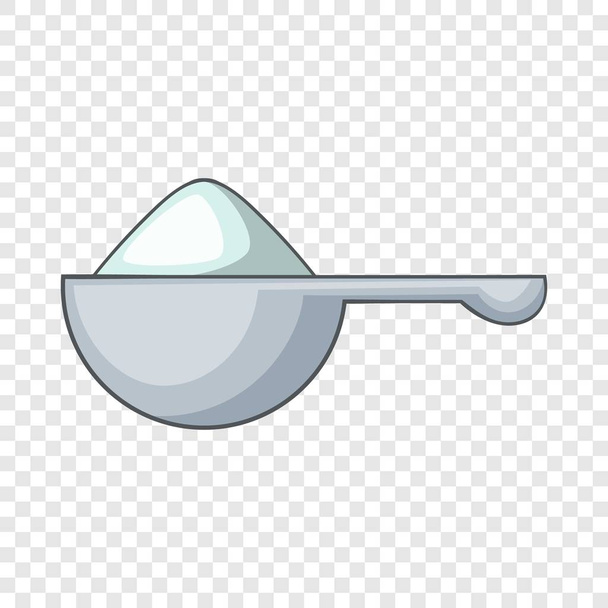 Spoon of washing powder icon, cartoon style - Вектор, зображення