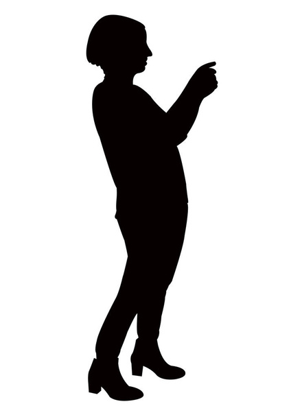 eine Frau Körper Silhouette Vektor - Vektor, Bild