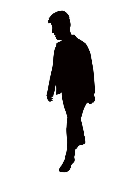 un homme corps silhouette vecteur - Vecteur, image